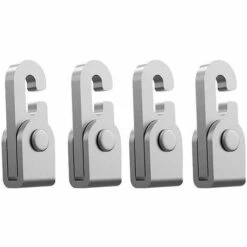 HELLO KITTY BAIN 12pcs Automatisches Zeltschloss Outdoor Schlafsack Bindehaken Knotless Lock Camping Zelt Zubehör Haken