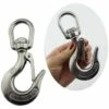 ILOVEMILAN Edelstahl 316 Loop Drehlasthaken Hebehaken Versicherungslasthaken Federhaken (Last 350kg)
