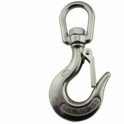 ILOVEMILAN Edelstahl 316 Loop Drehlasthaken Hebehaken Versicherungslasthaken Federhaken (Last 350kg) -Seilwinden Sales 65828018 3