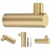 RHAFAYRE Set Aus 4 Wandhaken Aus Gebürstetem Messing, 50 Mm X 12 Mm, Goldene Kleiderhaken Für Badezimmer, Garderoben, Handtuchhalter (L-Form) 1 RHAFAYRE Set Aus 4 Wandhaken Aus Gebürstetem Messing, 50 Mm X 12 Mm, Goldene Kleiderhaken Für Badezimmer, Garderoben, Handtuchhalter (L-Form) -Seilwinden Sales 66094507 1 1