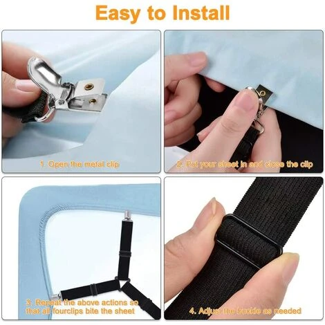 BF 2 Stk. Erweiterter Blatthalter Mit 8 Klammern, Verstellbare Lange Blattstütze Mit Strapazierfähigen Blattklammern (schwarz) 6 BF 2 Stk. Erweiterter Blatthalter Mit 8 Klammern, Verstellbare Lange Blattstütze Mit Strapazierfähigen Blattklammern (schwarz) – Bild 4