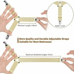 BF 4 Stück Verstellbare Riemen Für Bettlaken, Elastisch, Dreieckig, Tischdecke, Vorhang, Sofabezug, Schnalle (lila) -Seilwinden Sales 66268569 5