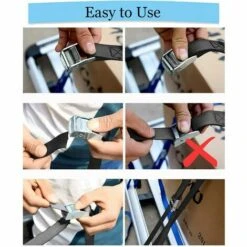 THSINDE Ratschen-Zurrgurt, 4er-Set Verstellbare Gurte Mit Metallschnallen, Belastbar Bis 250kg, Für Heckgepäckträger Für PKW, Motorrad, Fahrrad, Schellen, 2,5cmx2m 11 THSINDE Ratschen-Zurrgurt, 4er-Set Verstellbare Gurte Mit Metallschnallen, Belastbar Bis 250kg, Für Heckgepäckträger Für PKW, Motorrad, Fahrrad, Schellen, 2,5cmx2m -Seilwinden Sales 66434336 5