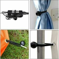 LANGRAY Gummiseile, 30 PCS Spanngummis Mit Kugel Planenspanner Für Plakate, Expanderschlingen, Planenhalter, Planengummi, Gummispanner, Zeltgummi (Schwarz) -Seilwinden Sales 66538661 5