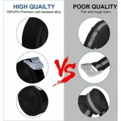 READCLY Lashing Claw Strap, 6 Stück 4M 250kg Cinch Strap Verstellbare Befestigung Quick Release Cam Buckle Kleine Lastgurte Für Autogepäck Frachtpakete -Seilwinden Sales 66540039 4