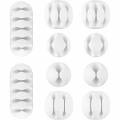 READCLY 10er-Pack Kabelbinder – Kabelmanagementsystem Desktop-Kabelhalter Für Computer- Oder Mauskabel, Weiß -Seilwinden Sales 66540589 5