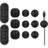 READCLY 12 Stück Strapazierfähige Kabelclips, Kabelhalter Und Kabelbinder, Desktop-Organizer Und Management Für TV, PC, Laptop, Zuhause Usw., Schwarz -Seilwinden Sales 66541101 1