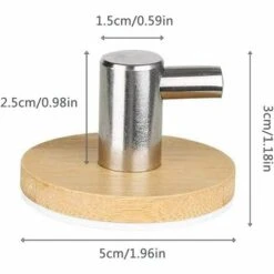 LTS FAFA Bambus-Handtuchhaken, 4 Stück Bambus-Klebehaken, Selbstklebende Bambus-Haken, Selbstklebende Handtuchhaken, Für Zuhause, Badezimmer, Küche, Zum Aufhängen Von Manteltüchern -Seilwinden Sales 66758940 3
