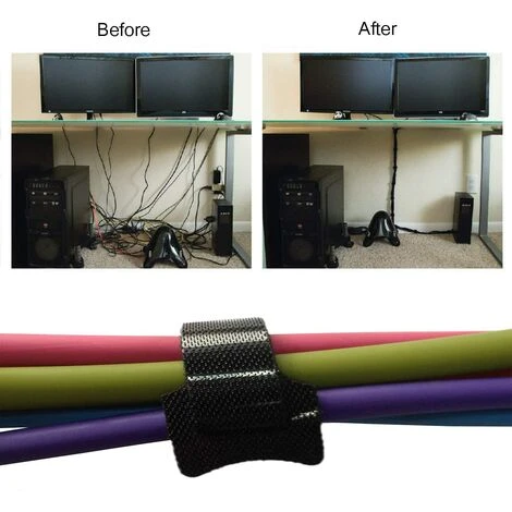 LTS FAFA Kabelbinder, Schwarz Verstellbare Wiederverwendbare Selbstklemmende Kabelbinder (100 Stück 150 X 12 Mm) 7 LTS FAFA Kabelbinder, Schwarz Verstellbare Wiederverwendbare Selbstklemmende Kabelbinder (100 Stück 150 X 12 Mm) – Bild 5