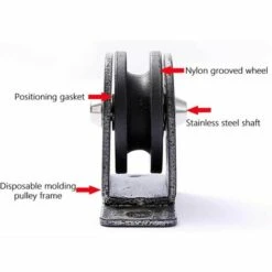 LTS FAFA Schallgedämmte Drehbare Rollenführung Mit Feststehender 300-kg-Rolle -Seilwinden Sales 66761415 3