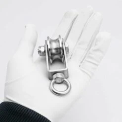 OCXIN 2 Stahlrollenblöcke Innere Kugellager Edelstahlrollen Für Seile -Seilwinden Sales 66863711 4