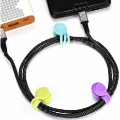 DONTODENT 10 Stück Wiederverwendbare Silikon-Kabelbinder, Mehrfarbig, Magnetische Kabelclips, Kabelbinder, Kabel-Organizer -Seilwinden Sales 67383503 3