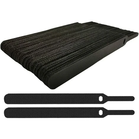 OUSUDELA 50 STÜCKE Wiederverwendbare Kabelbinder Aus Nylon, Verstellbare Kabelbinder Mit Klettverschluss Für Kabel Und Kabelmanagement Kabelbinder Schwarz 3 OUSUDELA 50 STÜCKE Wiederverwendbare Kabelbinder Aus Nylon, Verstellbare Kabelbinder Mit Klettverschluss Für Kabel Und Kabelmanagement Kabelbinder Schwarz