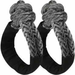 OUSUDELA Soft Schäkel 2 Stück Soft Offroad Schäkelseil, Soft Recovery Schäkel Mit Schutzhülle Soft Schäkel