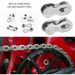 OUSUDELA Fahrradkettenglieder,4 Paar Schnellspannteile Für Fahrradkettenglieder,Fahrradkettenschnellspanner,10-Gang-Schnellgliederkette Fahrradketten-Schnellglied -Seilwinden Sales 67419434 3