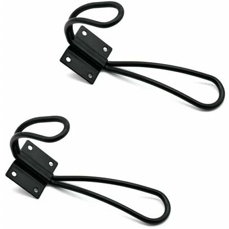 OUSUDELA 10 Stück Rustikale Schwarze Haken, Rustikale Wandhaken, Doppellagige Haken, Hängende Kleiderbügel, Dekorativer Drahthaken, Strapazierfähiges Metall-Türlagerregal 3 OUSUDELA 10 Stück Rustikale Schwarze Haken, Rustikale Wandhaken, Doppellagige Haken, Hängende Kleiderbügel, Dekorativer Drahthaken, Strapazierfähiges Metall-Türlagerregal