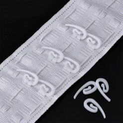 ECHOO 200 Stück Packungen Mit Vorhanghaken Kunststoff-Vorhanghaken Gardinenstangenhaken Für Duschvorhänge/Vorhänge/Fenstervorhänge/Bleistiftfalten, 28 X 12 Mm -Seilwinden Sales 67595963 3