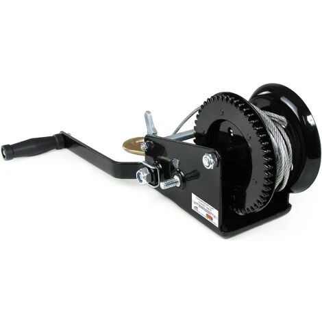 CARPARTS-ONLINE Profi Seilwinde Handwinde Mit Drahtseil 1500 Kg 10 Meter 4 CARPARTS-ONLINE Profi Seilwinde Handwinde Mit Drahtseil 1500 Kg 10 Meter – Bild 2