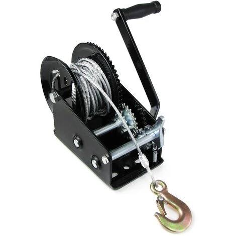 CARPARTS-ONLINE Profi Seilwinde Handwinde Mit Drahtseil 1500 Kg 10 Meter 5 CARPARTS-ONLINE Profi Seilwinde Handwinde Mit Drahtseil 1500 Kg 10 Meter – Bild 3