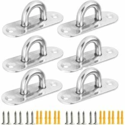 MODOU Strapazierfähiger Decken-Wandhakenanker 5 Mm 3/16 Zoll Edelstahl 304, Ideal Für Yoga-Schaukeln, Hängematten/Boat Rig/Marine Deck Hardware