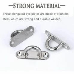 MODOU Strapazierfähiger Decken-Wandhakenanker 5 Mm 3/16 Zoll Edelstahl 304, Ideal Für Yoga-Schaukeln, Hängematten/Boat Rig/Marine Deck Hardware -Seilwinden Sales 67876861 3