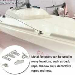 MODOU Strapazierfähiger Decken-Wandhakenanker 5 Mm 3/16 Zoll Edelstahl 304, Ideal Für Yoga-Schaukeln, Hängematten/Boat Rig/Marine Deck Hardware -Seilwinden Sales 67876861 4