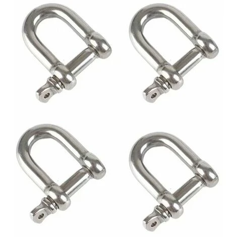 ECHOO Bügelschäkel 4 Stück M8 Edelstahl D-Form Kettenschäkel Hebeschnalle Hebekettenschäkel Mit Gewindeschraubstift 3 ECHOO Bügelschäkel 4 Stück M8 Edelstahl D-Form Kettenschäkel Hebeschnalle Hebekettenschäkel Mit Gewindeschraubstift
