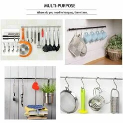 ECHOO 15 Stück Multifunktionaler S-förmiger Haken Zum Aufhängen 304 Edelstahl S-förmiger Haken Für Die Büroküche -Seilwinden Sales 67934161 5