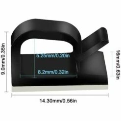 ECHOO Kabelclips Und Kabelbinder Zur Wandmontage, 60 Stück, Selbstklebende Kabelclips, Kunststoff-Kabel-Organizer, Kabelaufbewahrungs-Management-Clip Für Das Home Office – Schwarz, Weiß -Seilwinden Sales 68086654 3