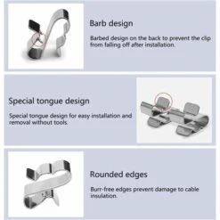 THSINDE 50 Stück Anhänger-Drahtklemmen Edelstahl-Photovoltaik-Kabelklemmen Anhängerrahmen-Drahtklemmen Solarpanel-Montagehalterungen 9 THSINDE 50 Stück Anhänger-Drahtklemmen Edelstahl-Photovoltaik-Kabelklemmen Anhängerrahmen-Drahtklemmen Solarpanel-Montagehalterungen -Seilwinden Sales 68147493 3