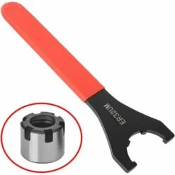 MONLY Spannzangenschlüssel, ER32 Steckschlüssel, ER-Schlüssel, Kohlenstoffstahl, CNC-Fräsen Für Drehmaschine, Spannmutter, Schraube, Rot(ER32) -Seilwinden Sales 68147900 2
