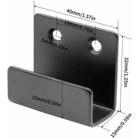 ECHOO Edelstahlhaken Zur Wandmontage Von Keramikfliesen, 10 Stück Robuste Halterung 20 Schrauben Zum Aufhängen In Bad Und Küche (Schwarz) 6 ECHOO Edelstahlhaken Zur Wandmontage Von Keramikfliesen, 10 Stück Robuste Halterung 20 Schrauben Zum Aufhängen In Bad Und Küche (Schwarz) – Bild 4