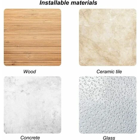 ECHOO Edelstahlhaken Zur Wandmontage Von Keramikfliesen, 10 Stück Robuste Halterung 20 Schrauben Zum Aufhängen In Bad Und Küche (Schwarz) 7 ECHOO Edelstahlhaken Zur Wandmontage Von Keramikfliesen, 10 Stück Robuste Halterung 20 Schrauben Zum Aufhängen In Bad Und Küche (Schwarz) – Bild 5