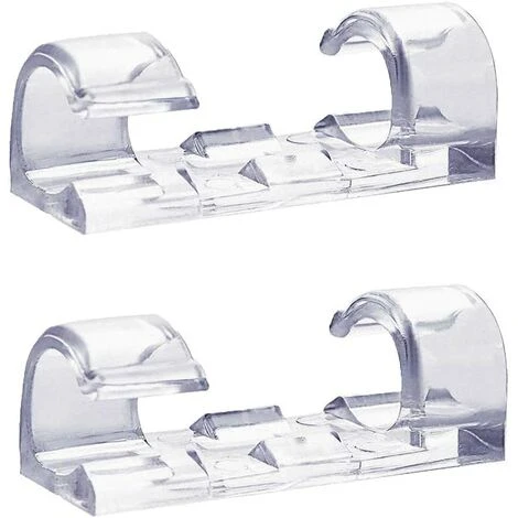 ILOVEMILAN 64 Stück Transparente Kabelklemme, Starke Selbstklebende Kabelklemme, Langlebige Runde Kunststoff-Kabel-Manager-Klemme Für Zuhause Und Büro (transparent) 3 ILOVEMILAN 64 Stück Transparente Kabelklemme, Starke Selbstklebende Kabelklemme, Langlebige Runde Kunststoff-Kabel-Manager-Klemme Für Zuhause Und Büro (transparent)