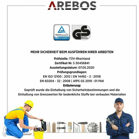 AREBOS Elektrische Seilwinde Motorwinde Seilhebezug Seilzug Winde 200-400kg - Rot 7 AREBOS Elektrische Seilwinde Motorwinde Seilhebezug Seilzug Winde 200-400kg - Rot – Bild 5