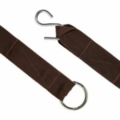 TECTAKE Universale Befestigungsriemen Für Hängematte, 320cm - Hängemattengestell, Lederriemen - Braun -Seilwinden Sales 7500402 3