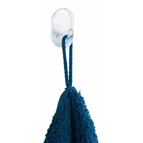 WENKO Haken Kleider Garderoben Wand Tür Selbstklebend Transparent 4 WENKO Haken Kleider Garderoben Wand Tür Selbstklebend Transparent – Bild 2