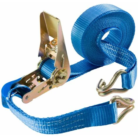 Arebos Spanngurt Mit Ratsche 10 Stück (800 Kg, 6 M, Zweiteilig, EN 12195-2) - Zurrgurt Ratschenspanngurt Hartgurt - Blau 4 Arebos Spanngurt Mit Ratsche 10 Stück (800 Kg, 6 M, Zweiteilig, EN 12195-2) - Zurrgurt Ratschenspanngurt Hartgurt - Blau – Bild 2